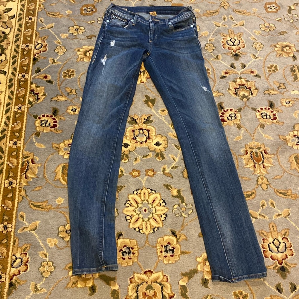 True Religion Cora Mid Rise Straight Jeans